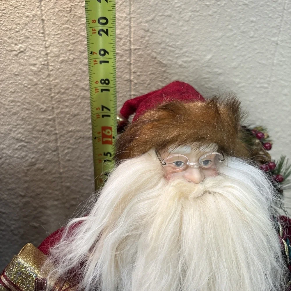 Woodsman~Christmas Santa Mantel Table Top Figurine 18
